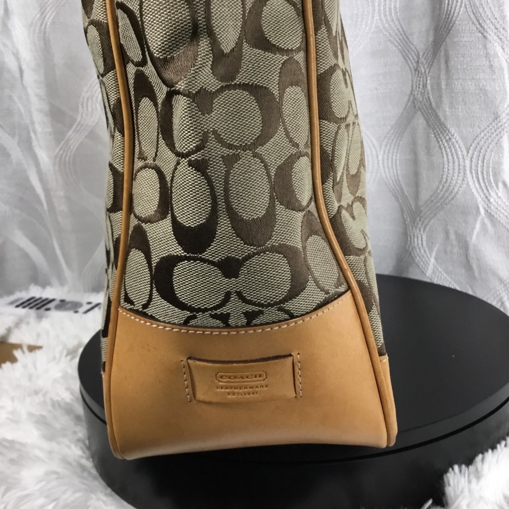 Coach Signature Canvas Tote in Tan and Brown - Picture 5 of 15